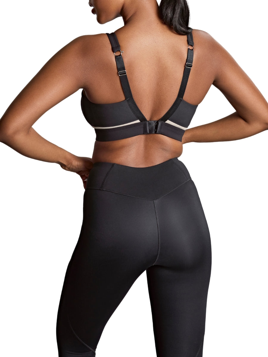 Freedom Non Wired Racerback Sports Bra - Black/Chalk