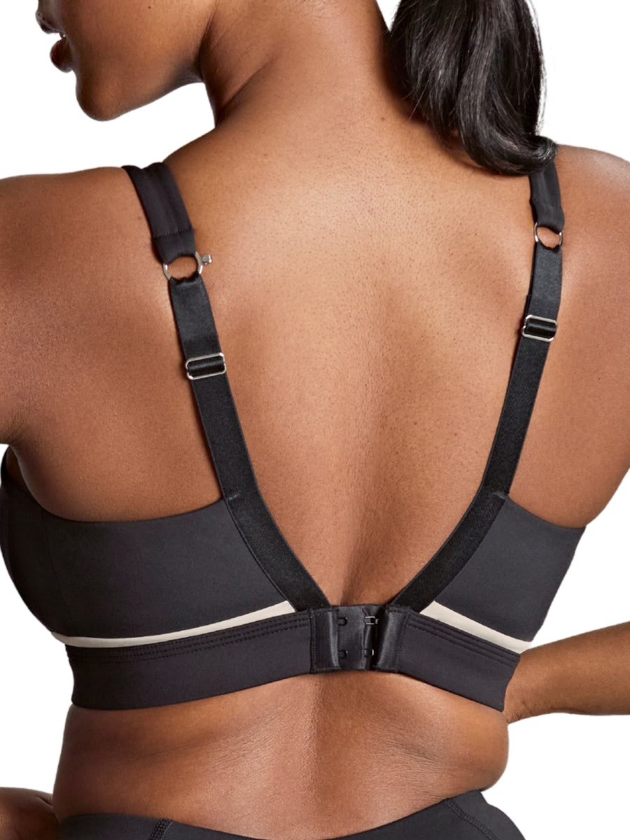 Freedom Non Wired Racerback Sports Bra - Black/Chalk