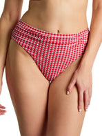 Gingham Midi Bikini Brief