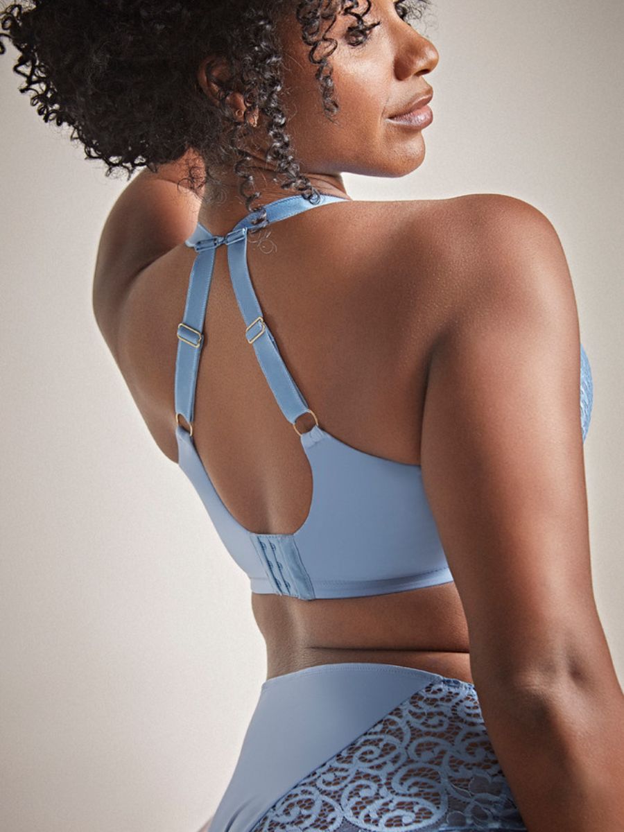 sculptresse estel plunge bra dusk blue