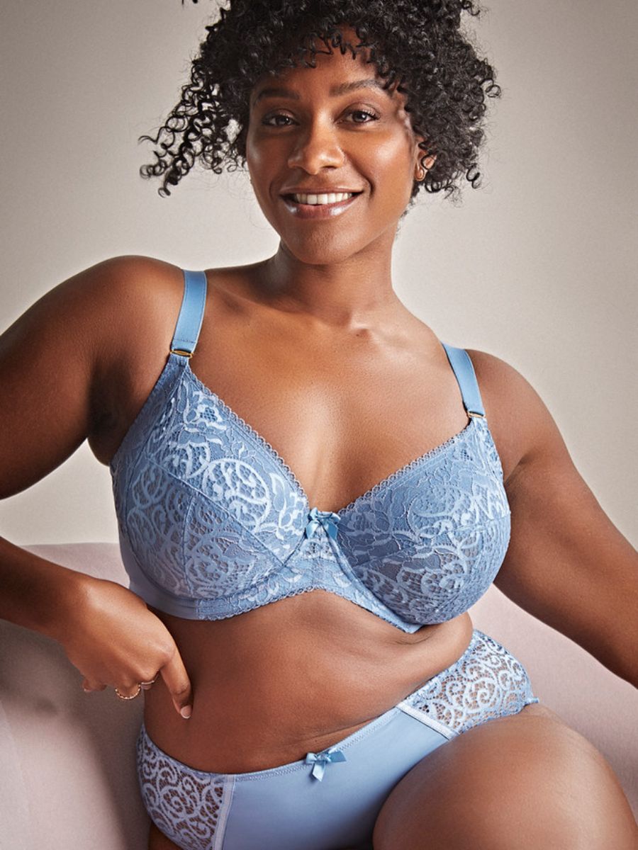 sculptresse estel plunge bra dusk blue