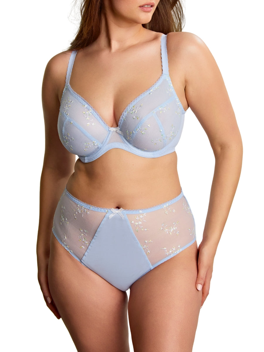 Meadow Plunge Bra - Dusky Blue