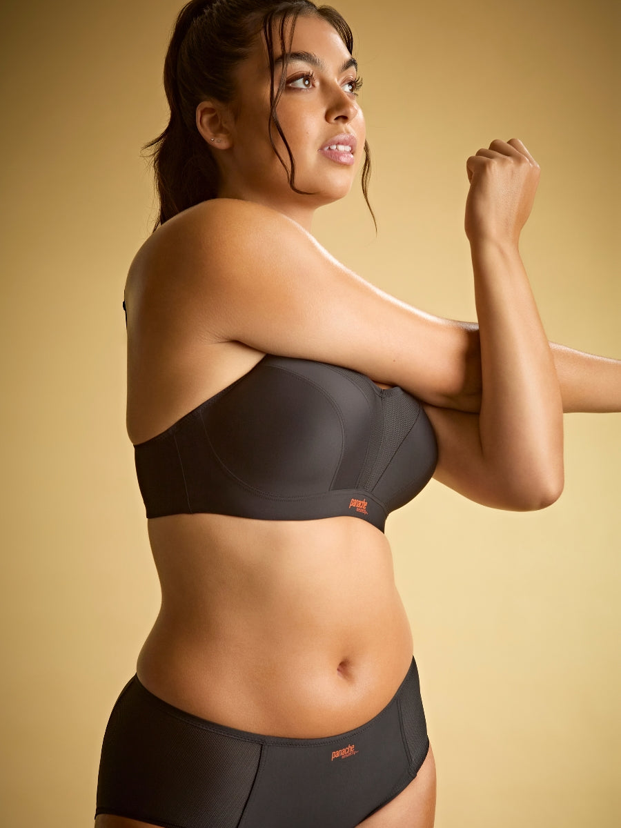 Power Wired Racerback Sports Bra - Black