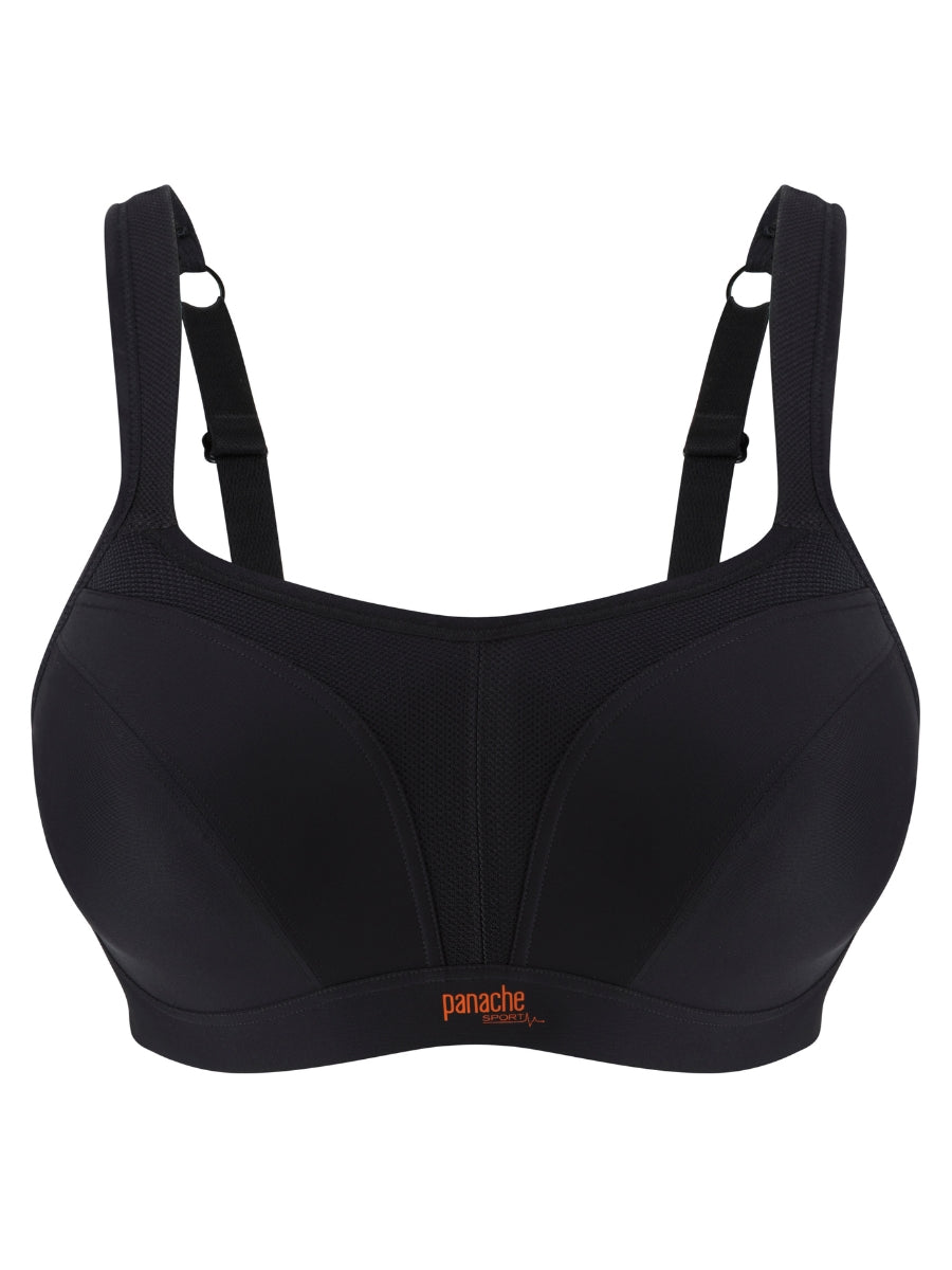 Power Wired Racerback Sports Bra - Black