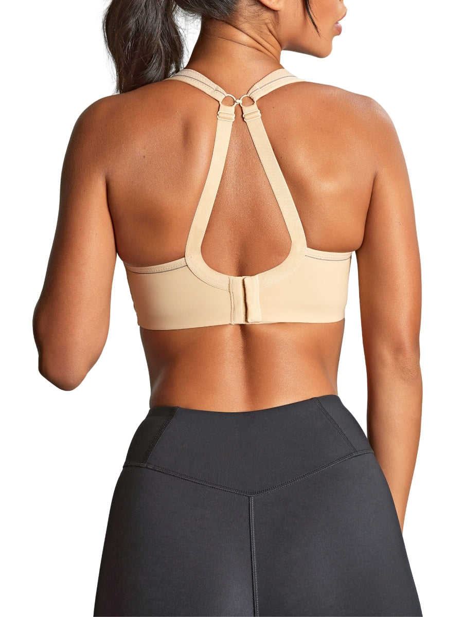Power Wired Racerback Sports Bra - Latte