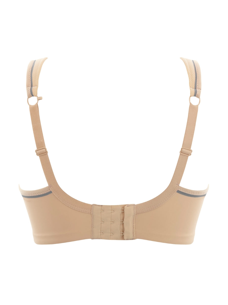 Power Wired Racerback Sports Bra - Latte