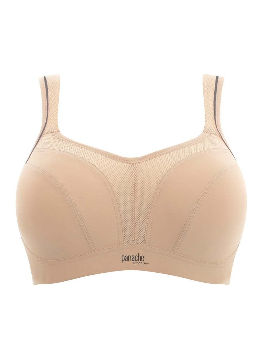 Power Wired Racerback Sports Bra - Latte