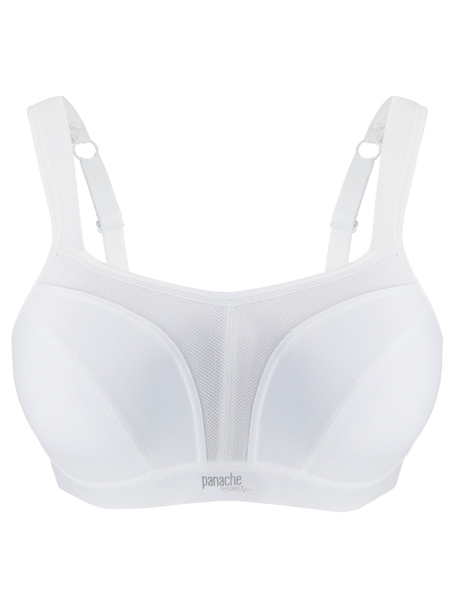 Power Wired Racerback Sports Bra - White