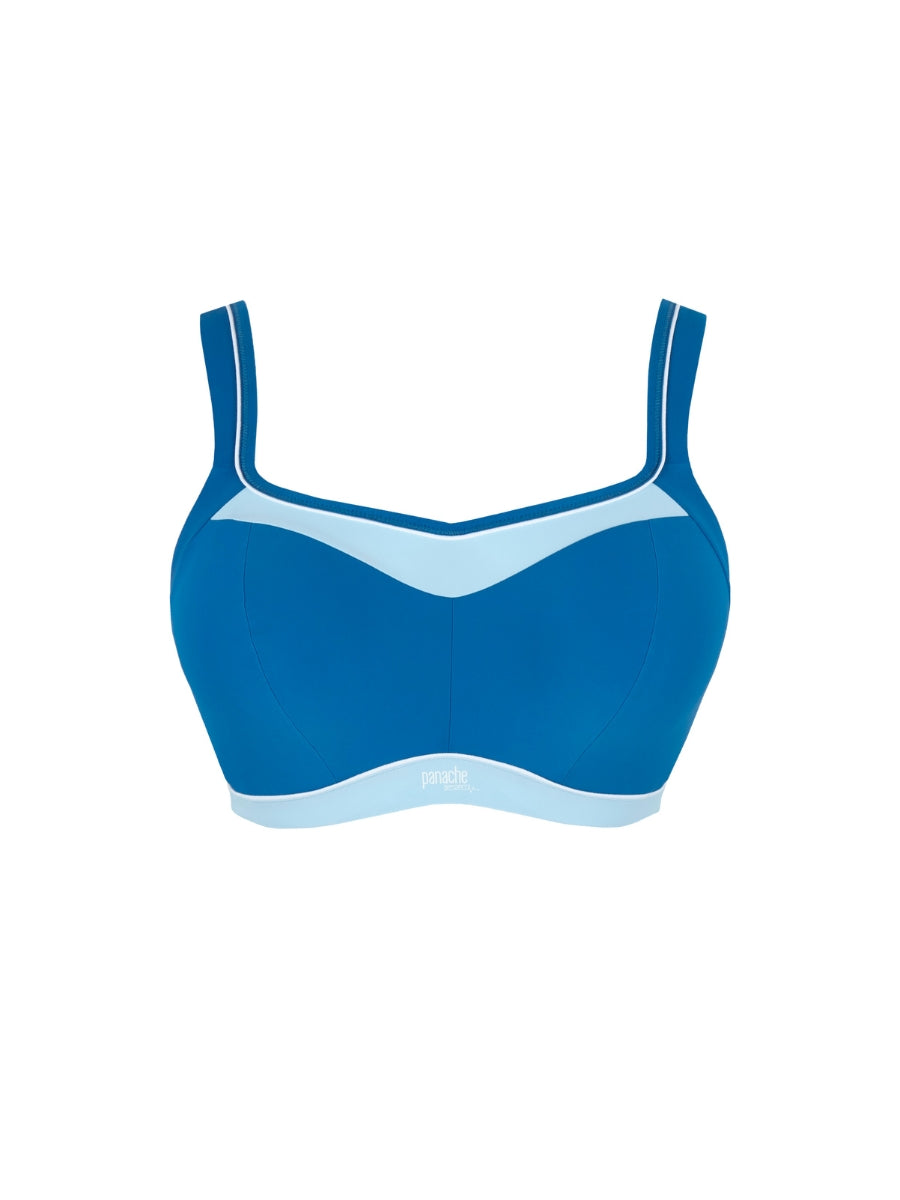 Power Wired Racerback Sports Bra - Ocean