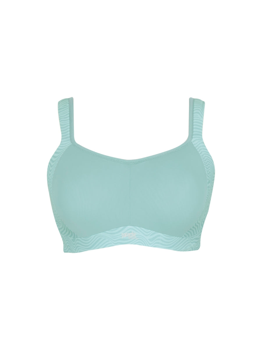 Power Wired Racerback Sports Bra - Aqua Haze