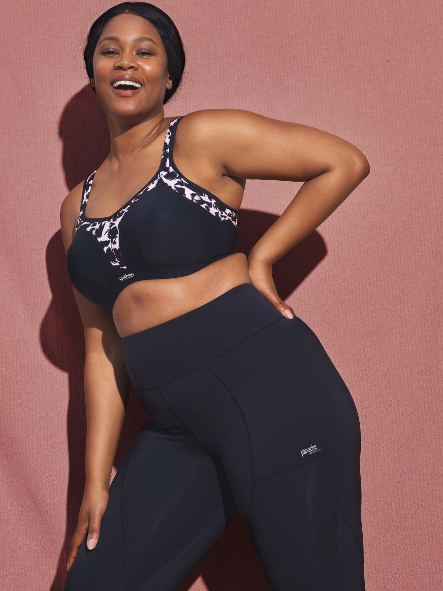 Activate Wired Racerback Sports Bra - Mono Print