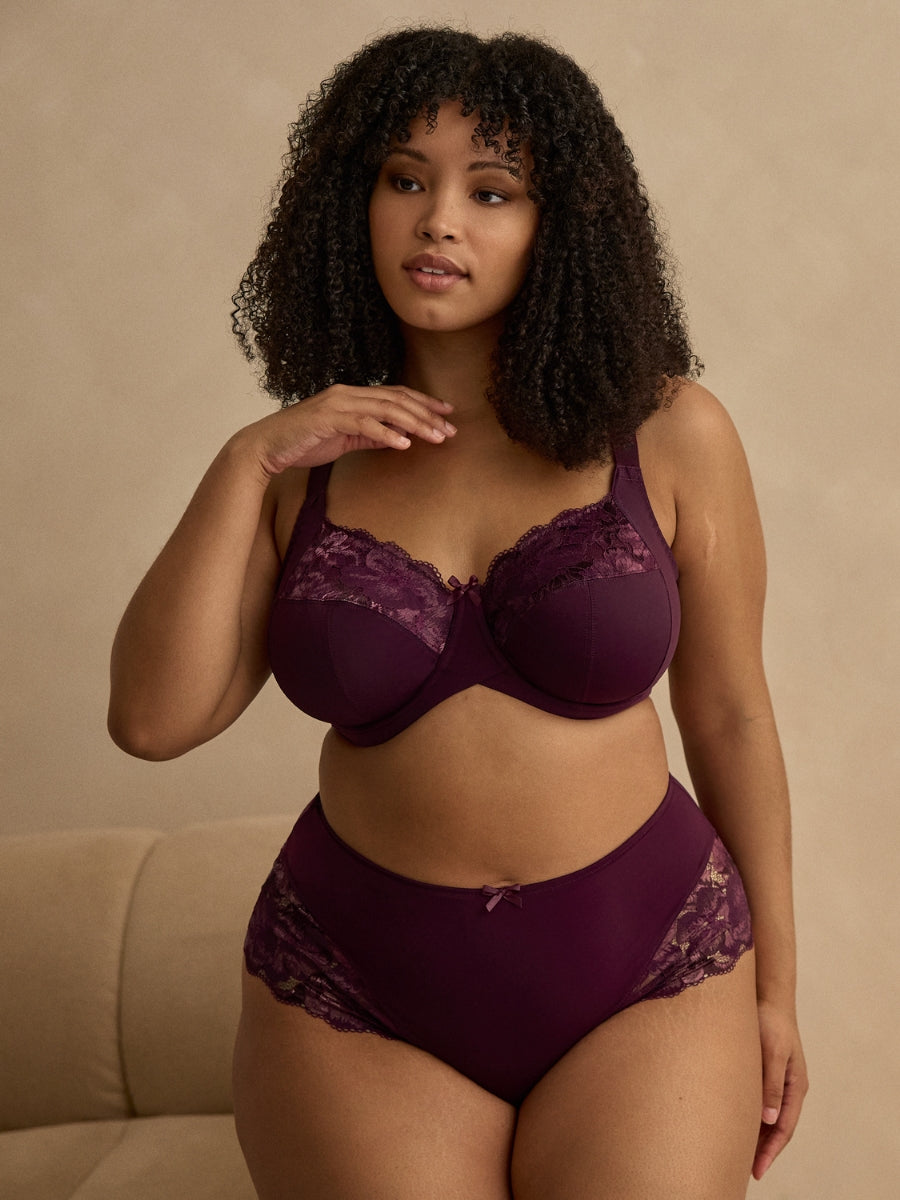 Amara Full Cup Bra - Plum