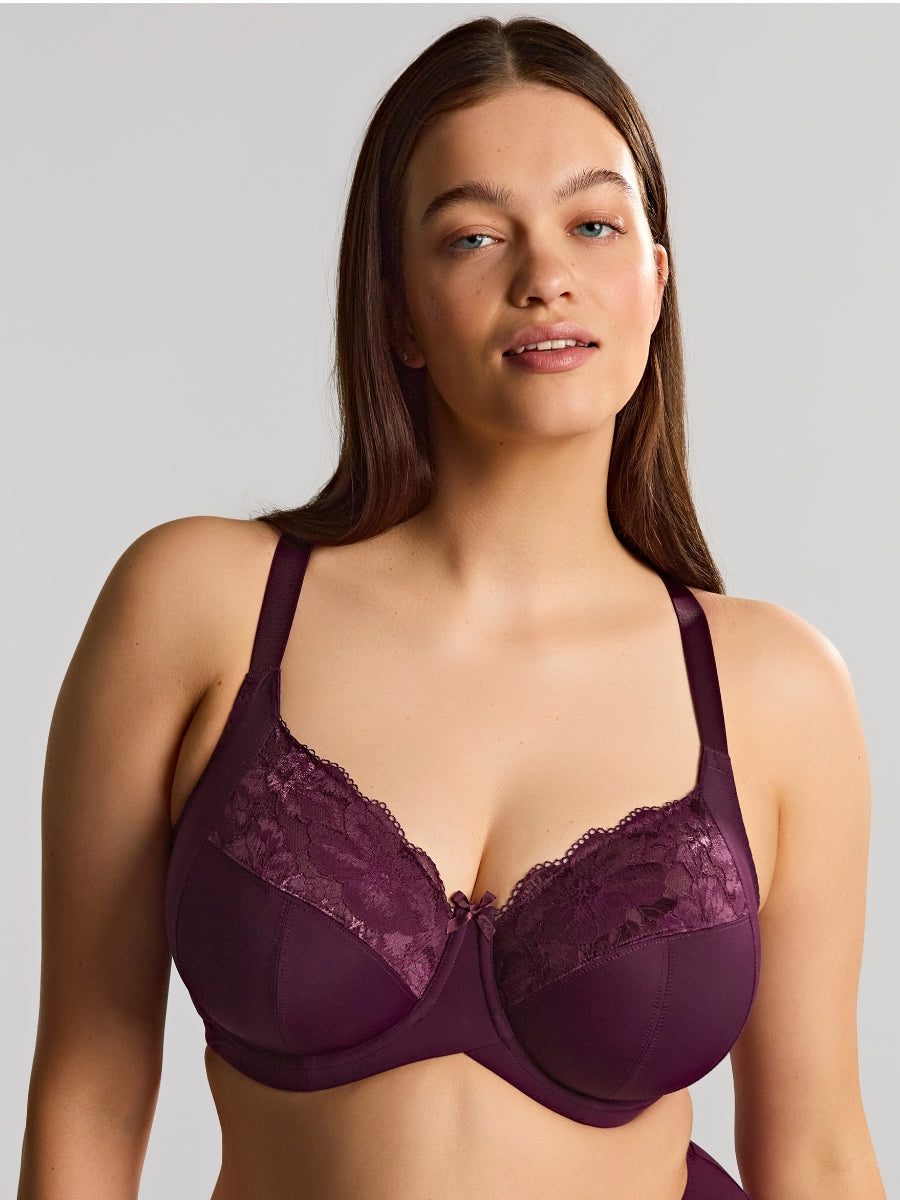 Amara Full Cup Bra - Plum
