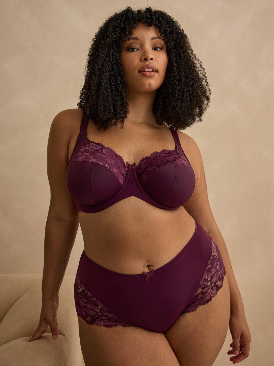 Amara Full Cup Bra - Plum