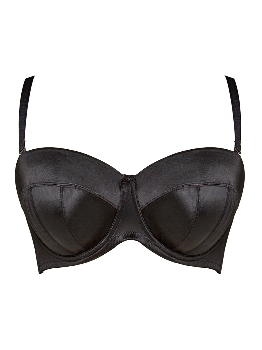 Dana Balcony Strapless Bra - Black
