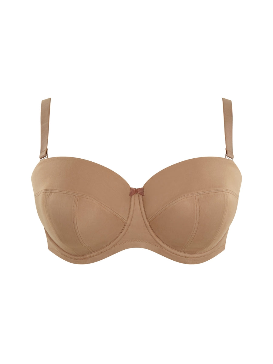 Dana Balcony Strapless Bra - Caramel