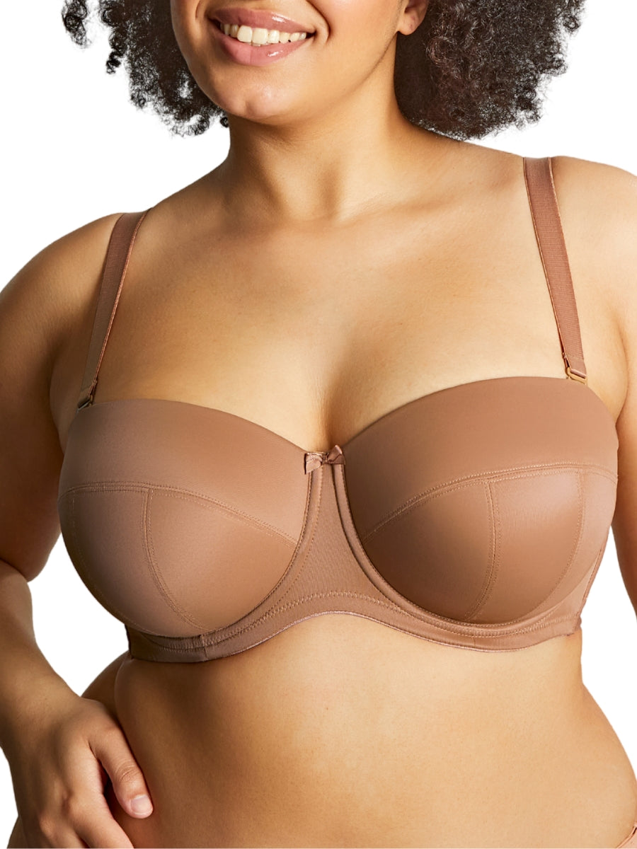 Dana Balcony Strapless Bra - Caramel
