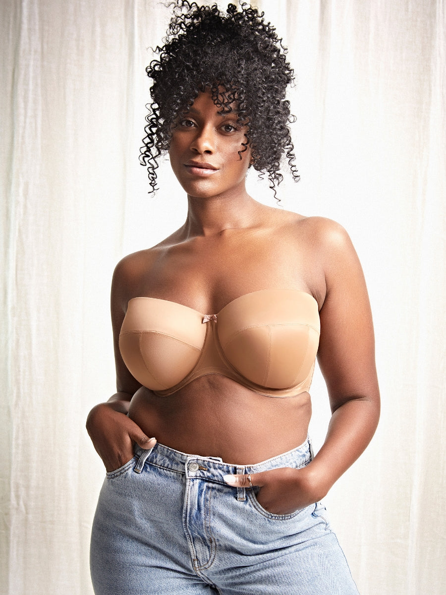 Dana Balcony Strapless Bra - Caramel