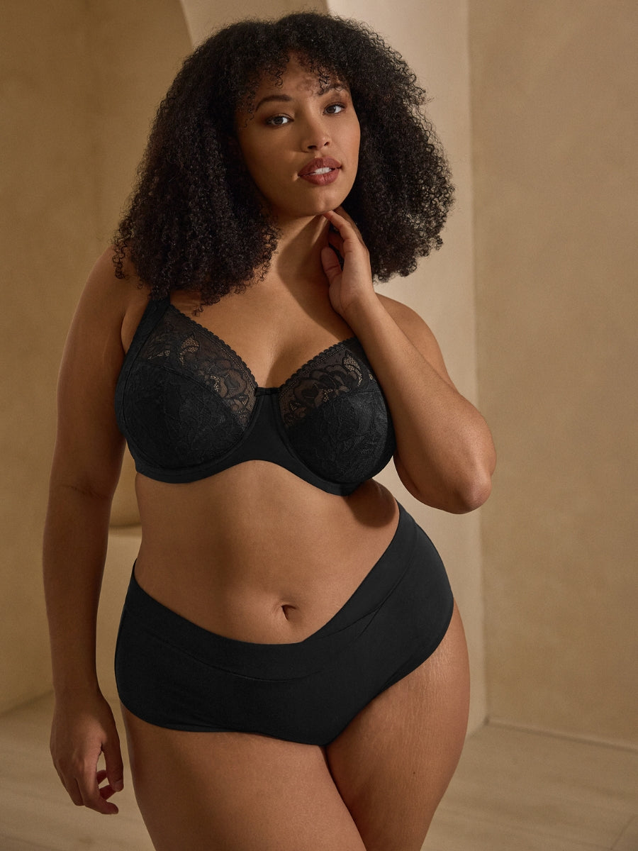 Dream Comfort Full Cup Bra - Black