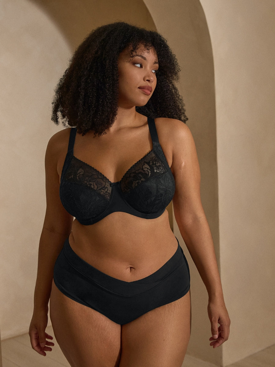 Dream Comfort Full Cup Bra - Black