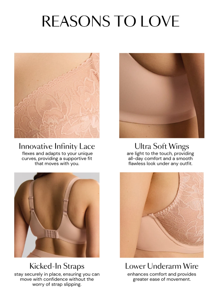 Dream Comfort Full Cup Bra - Cameo Rose