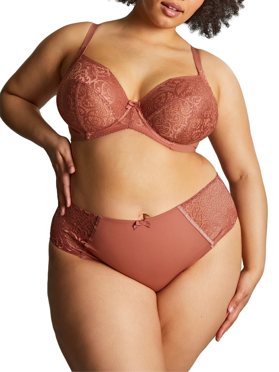 Estel Plunge Bra - Rose Gold