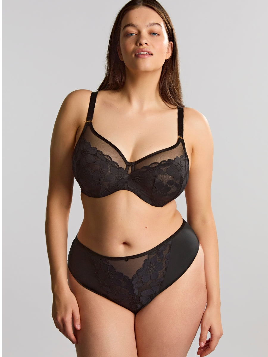 Flora Full Cup Bra - Black
