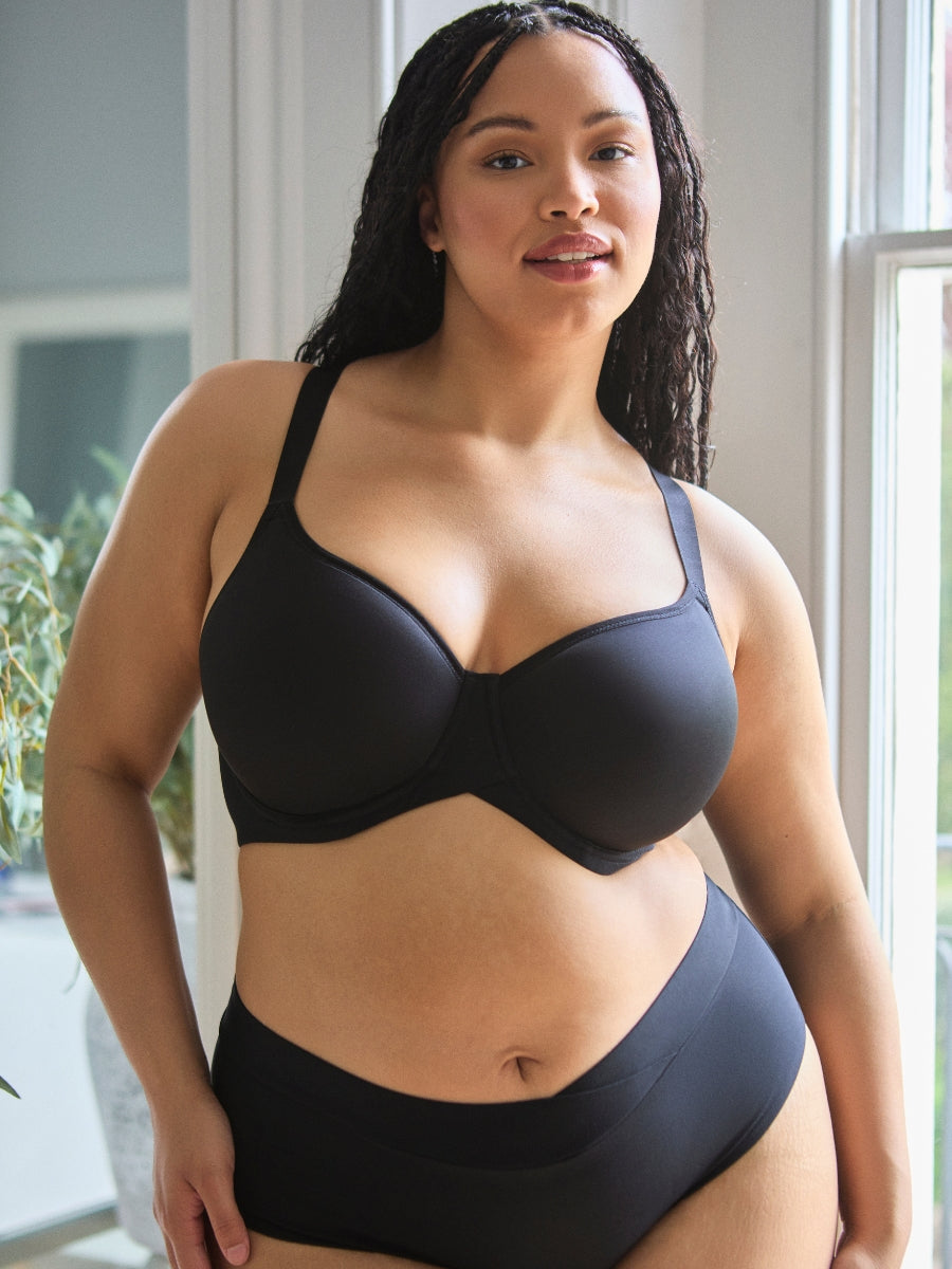 Form Moulded Spacer Bra - Black