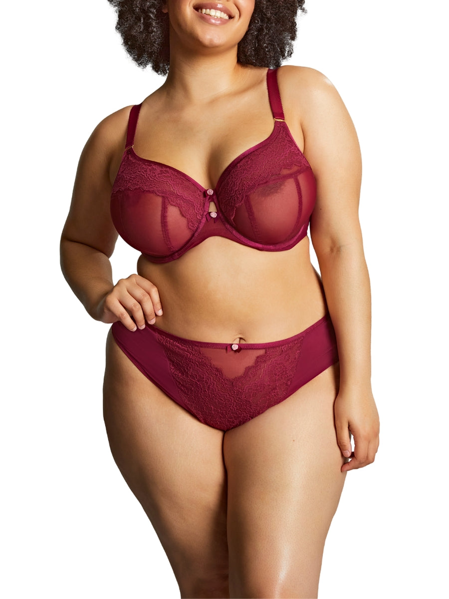 Natalia Full Cup Bra - Bordeaux Red