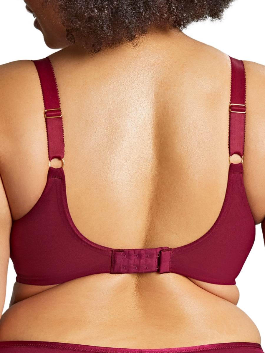 Natalia Full Cup Bra - Bordeaux Red