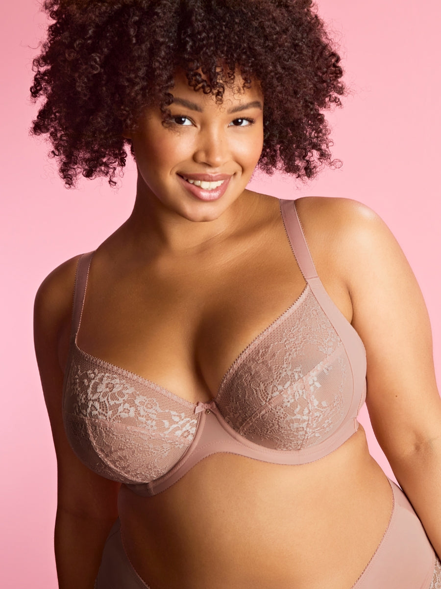 Roxie Plunge Bra - Misty Rose