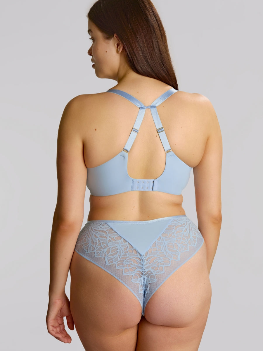 Sophia Plunge Bra - Dusky Blue