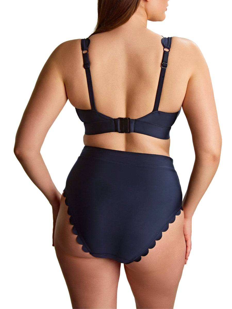 Signature Scallop High Waist Bikini Brief