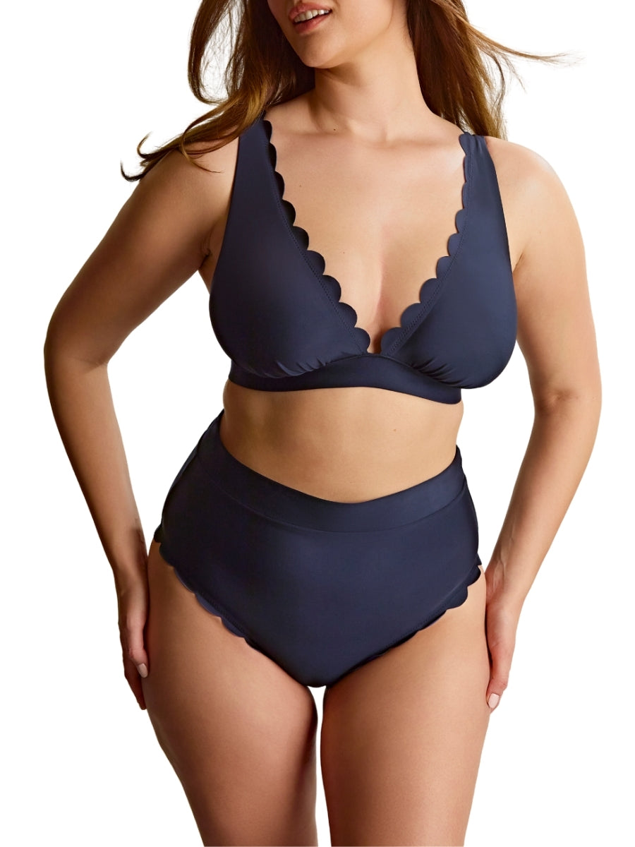 Signature Scallop High Waist Bikini Brief
