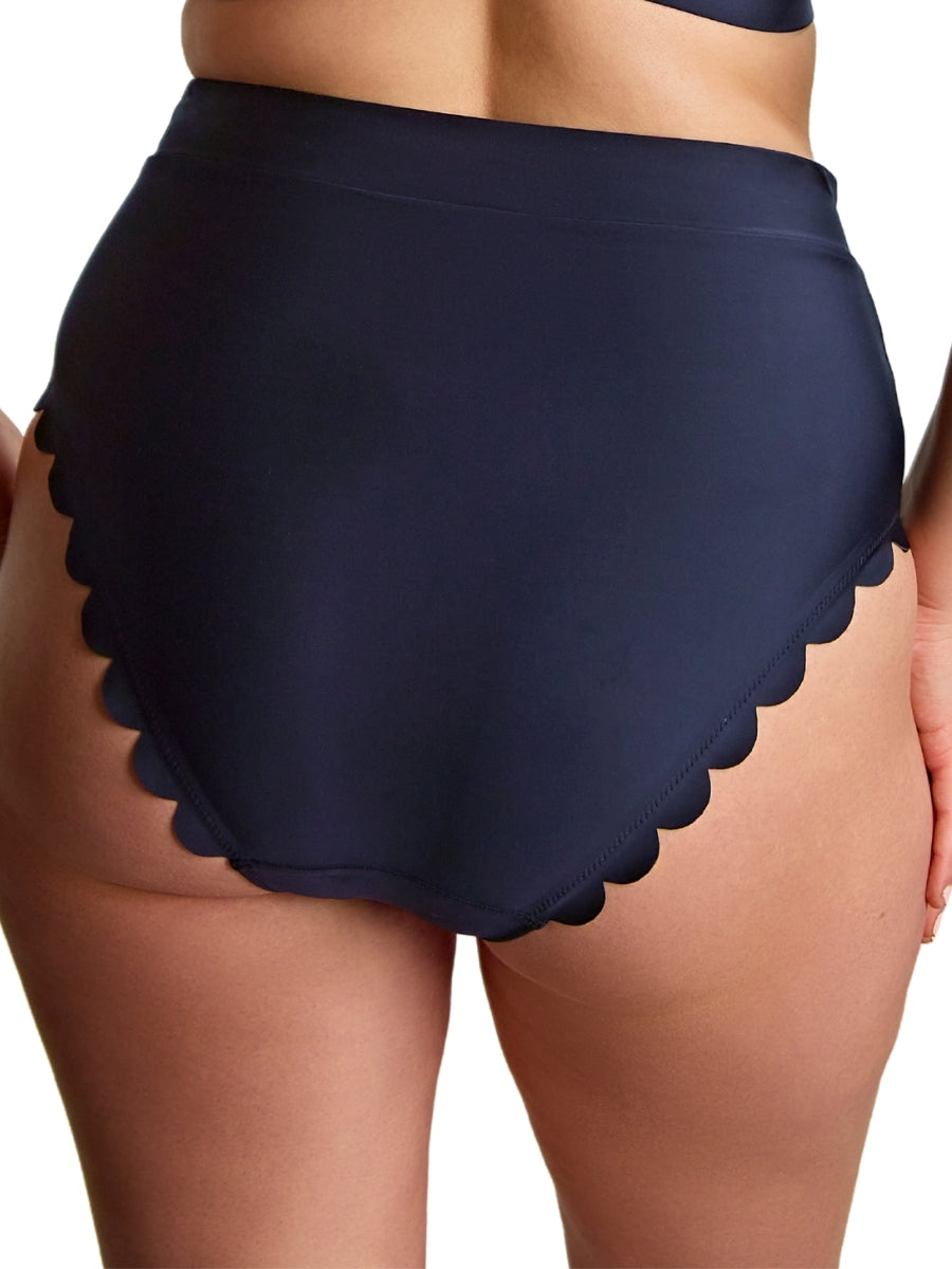 Signature Scallop High Waist Bikini Brief