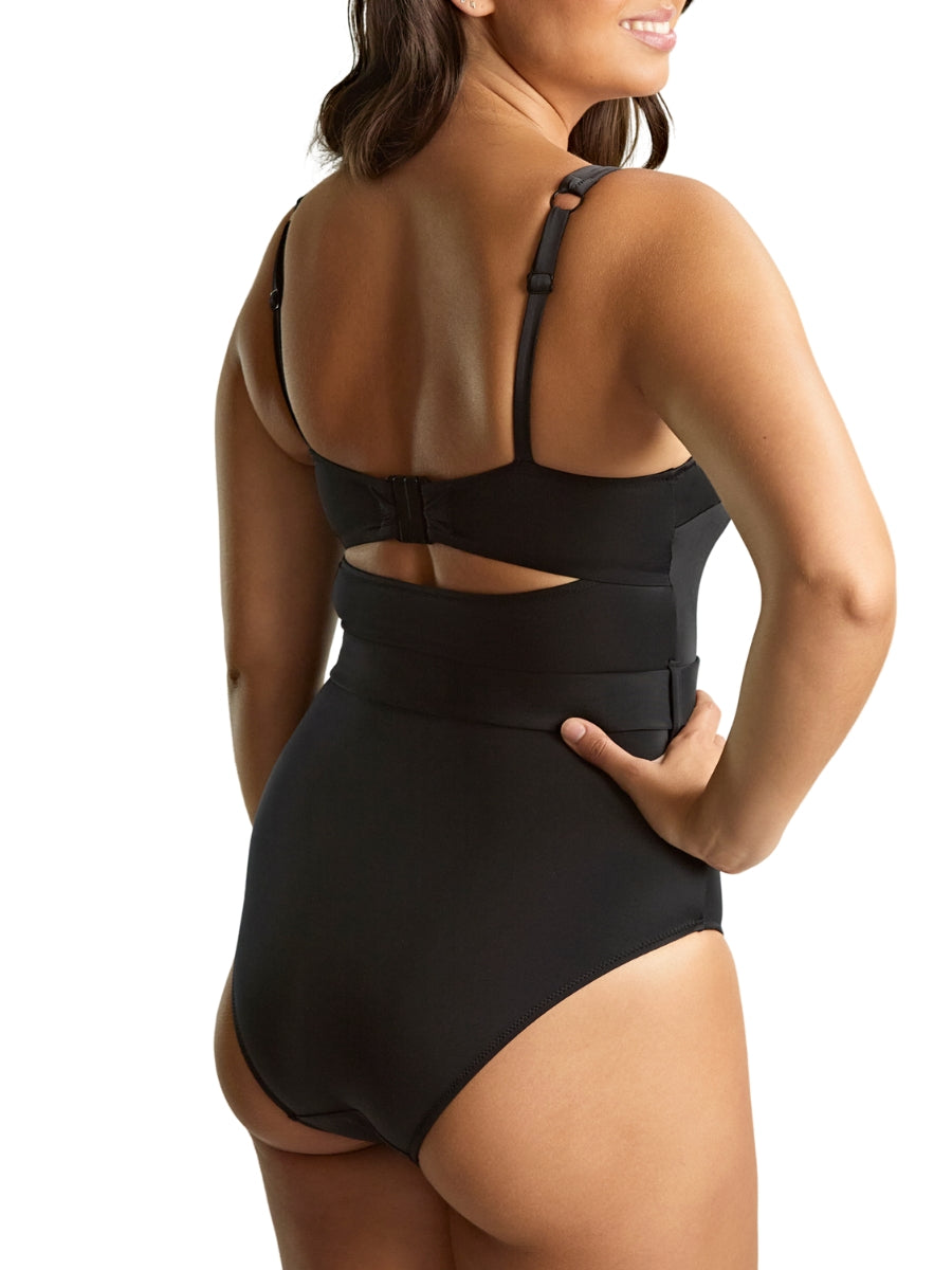 Signature Serena Square Neck Swimsuit - Signature Black
