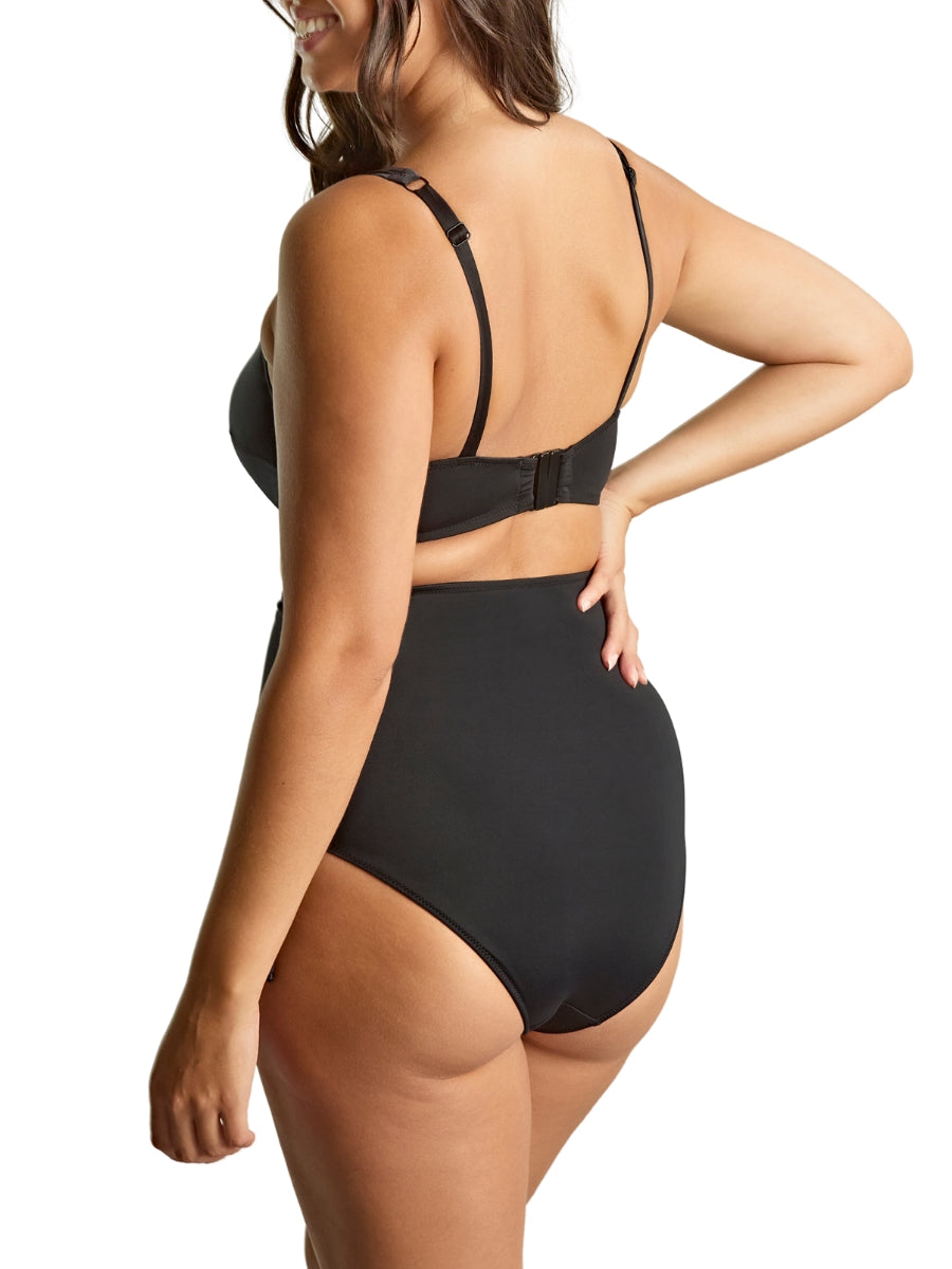 Signature Gina Square Neck Bikini Top - Signature Black