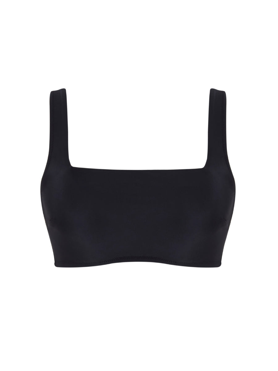 Signature Gina Square Neck Bikini Top - Signature Black