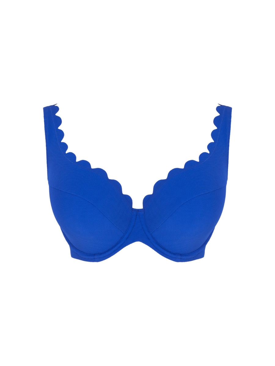 Spirit Lauren Plunge Bikini Top - Cobalt