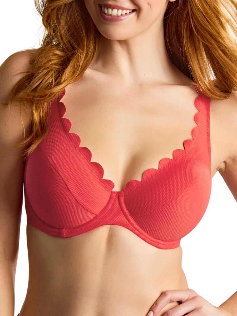 Spirit Lauren Plunge Bikini Top - Red