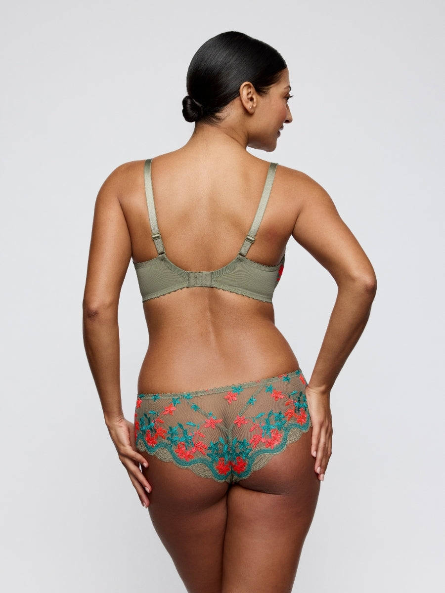 Cala Luna Half Padded Plunge Bra - Botanique