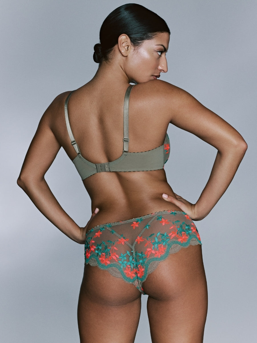 Cala Luna Half Padded Plunge Bra - Botanique