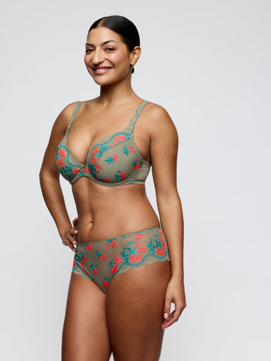 Cala Luna Half Padded Plunge Bra - Botanique