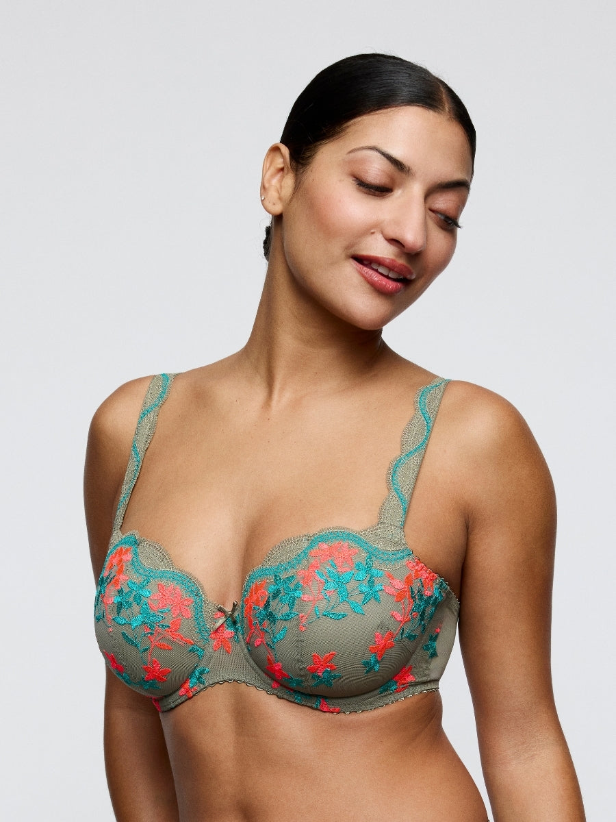 Cala Luna Padded Balcony Bra - Botanique