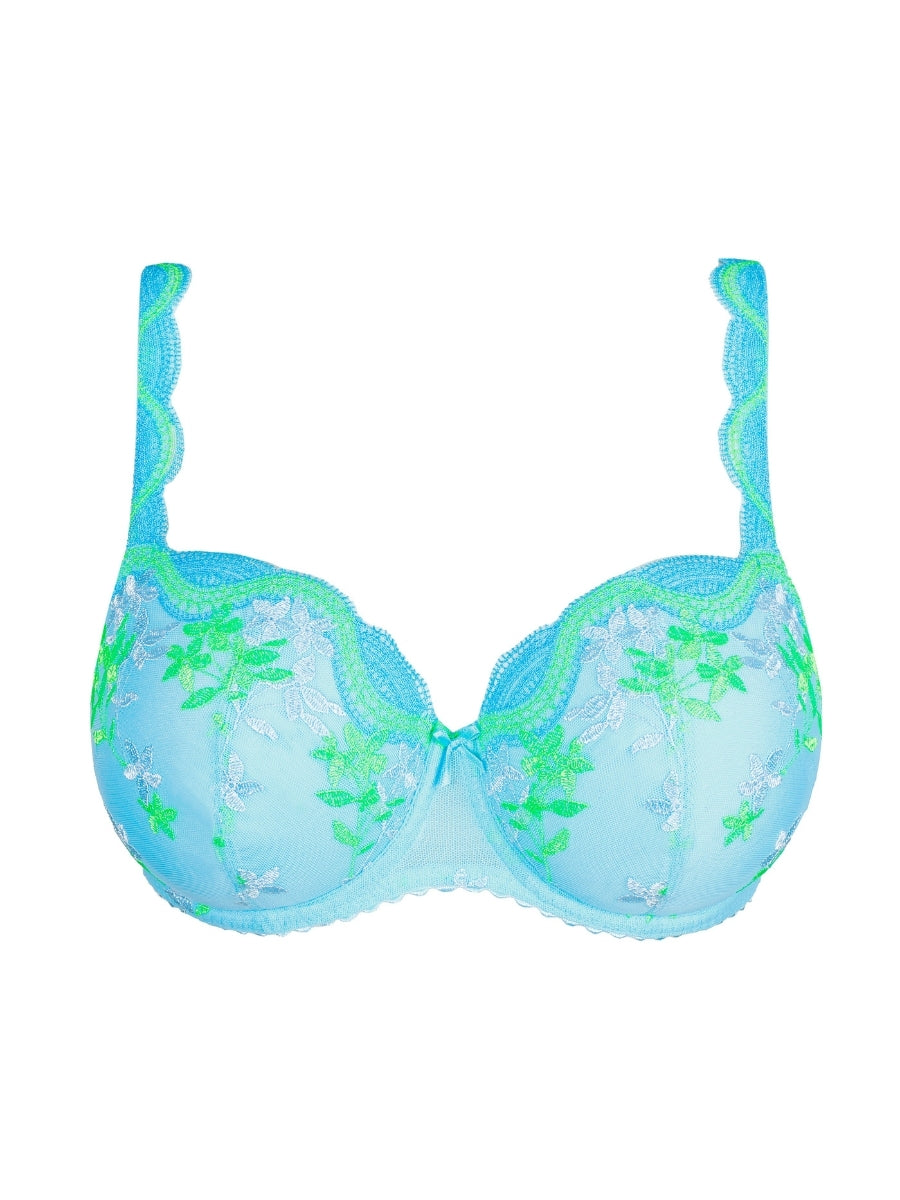 Cala Luna Padded Balcony Bra - Ice Dream