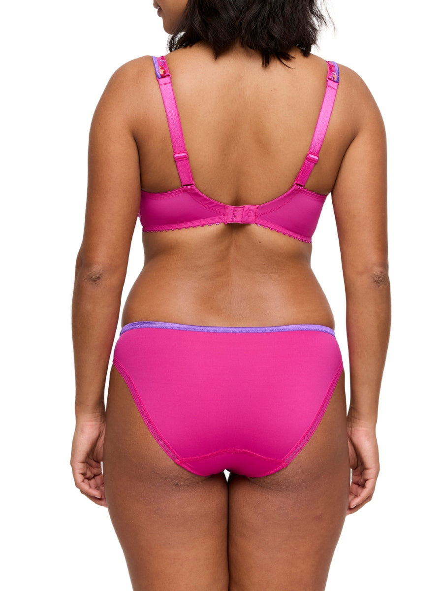 Devdaha Half Padded Plunge Bra - Very Berry