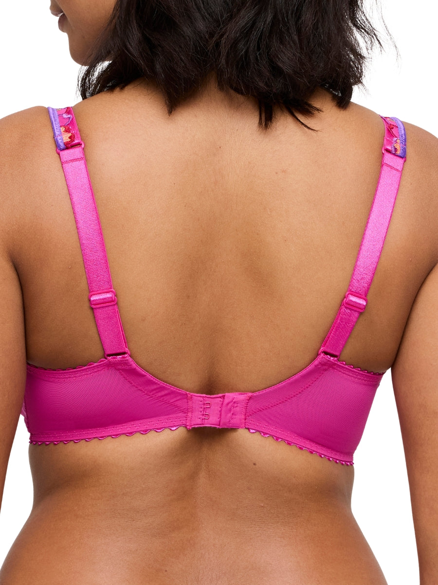 Devdaha Half Padded Plunge Bra - Very Berry