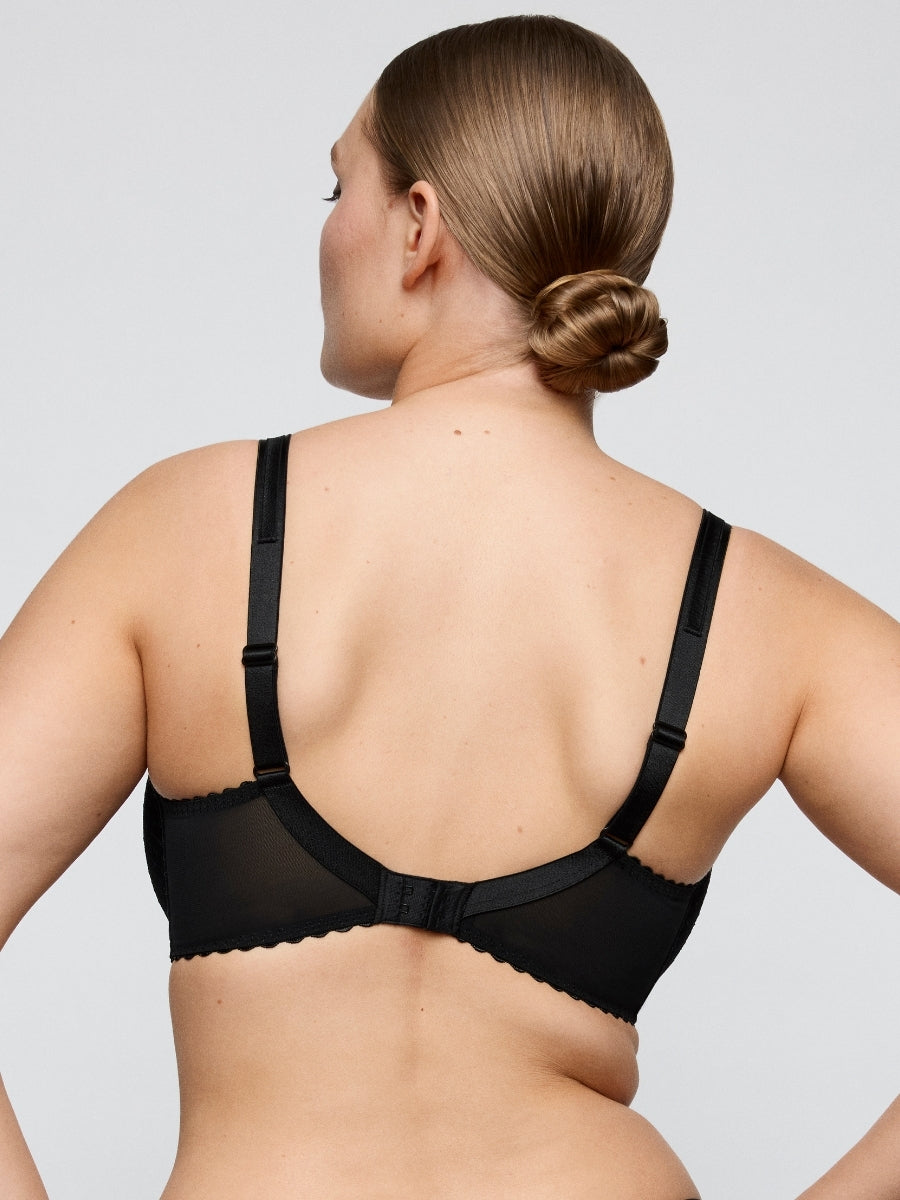 Jokko Half Padded Plunge Bra - Black