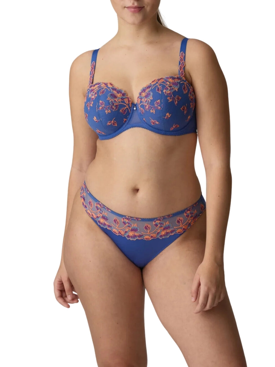 Lenca Padded Balcony Bra - Blue Eyes