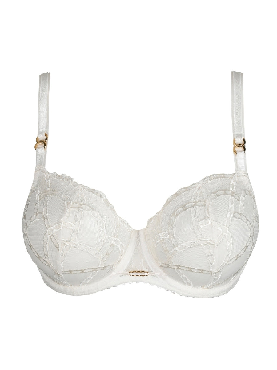 Naica Vertical Seam Balcony Bra - Natural